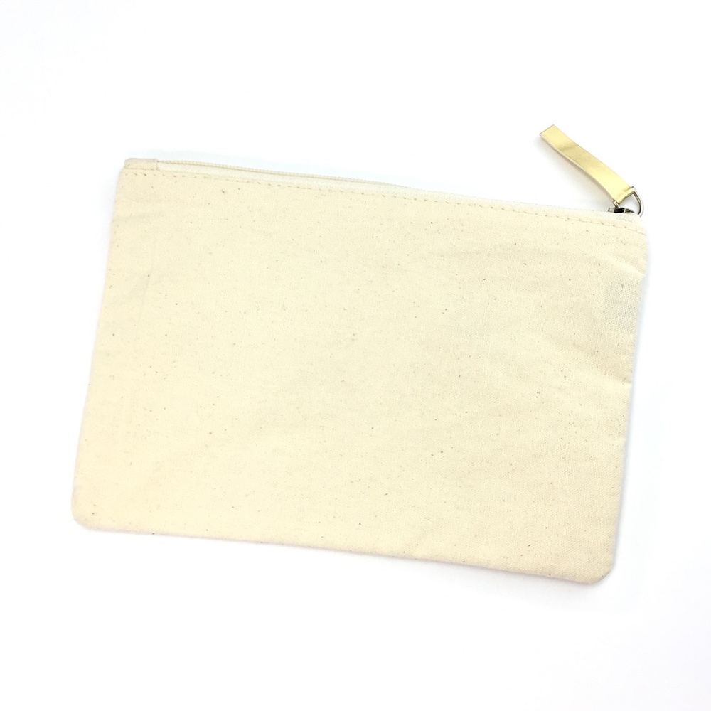 Gold Graphic DREAM Canvas Cosmetic Bag - Picture 4 of 6